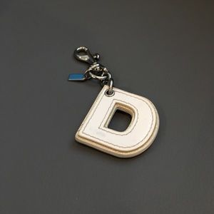 "D" Coach Keychain
